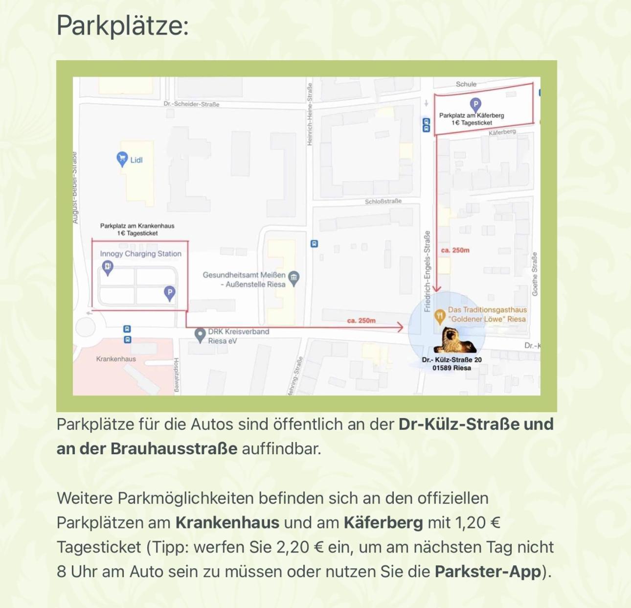 Traditionsgasthaus Goldener Loewe Riesa Restaurant & Pension Экстерьер фото