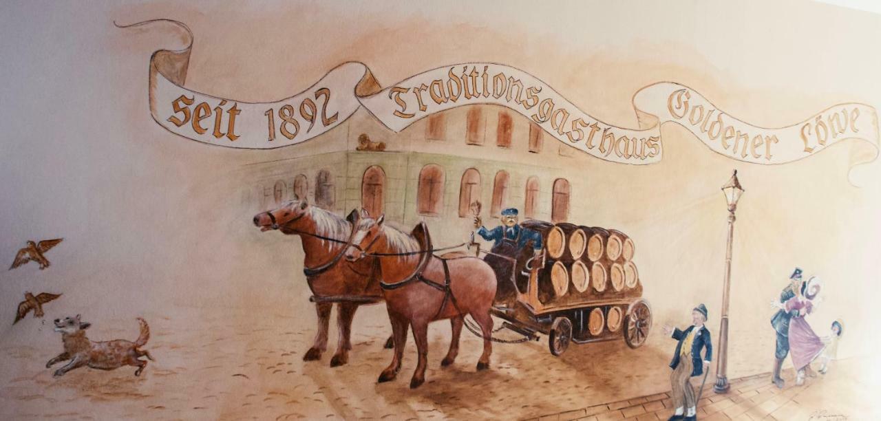 Traditionsgasthaus Goldener Loewe Riesa Restaurant & Pension Экстерьер фото